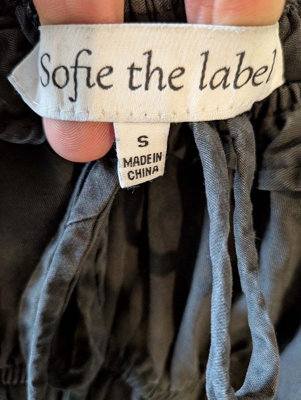 Sofie The Label Black Puff Sleeve Smocked Babydoll Cottagecore Mini Dress Size S - Picture 15 of 16